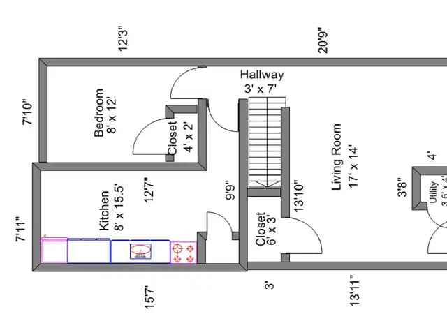 Property at 1503 Summit St Unit D, Columbus, OH, 43201, 3 beds, 1 bath, [object Object]