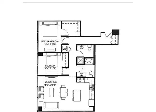 Property at 401 W Michigan St Unit 1005, Milwaukee, WI, 53203, 2 beds, 2 baths, [object Object]