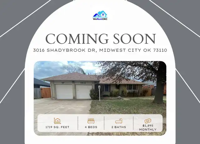Property at 3016 Shadybrook Dr, Oklahoma City, OK, 73110, 4 beds, 2 baths, [object Object]