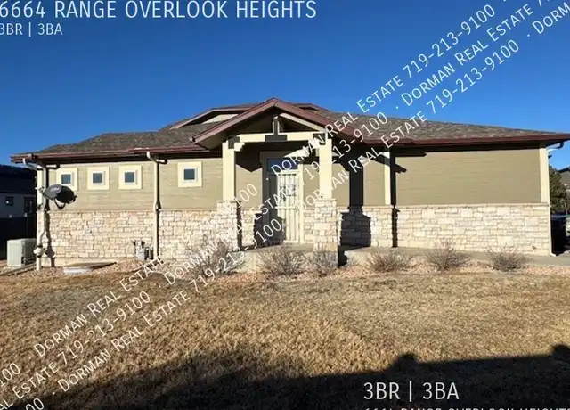 Property at 6664 Range Overlook Hts, Colorado Springs, CO, 80922, 3 beds, 3 baths, [object Object]