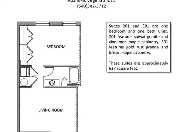 Property at 35 Campbell Ave SW Unit 301, Roanoke, VA, 24011, 1 bed, 1 bath, [object Object]