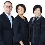 Sacramento Real Estate Agent Vischa Savitri, Erick Yo, and Charlotte Tjong