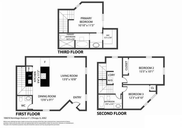 Photo of 1060 N Hermitage Ave #1, Chicago, IL 60622