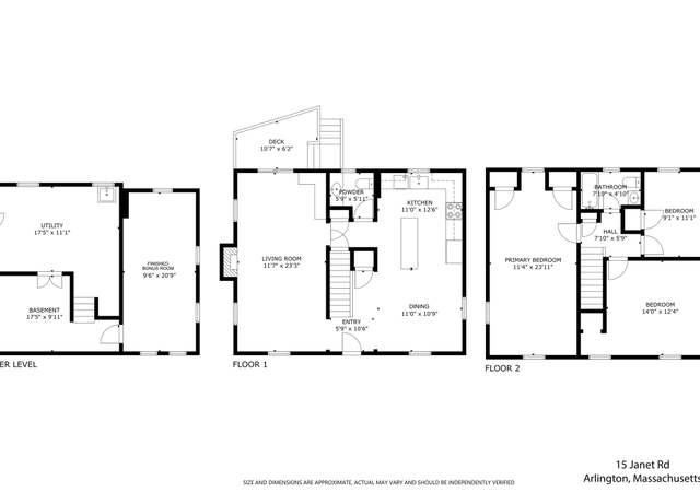 Photo of 15 Janet Rd, Arlington, MA 02474