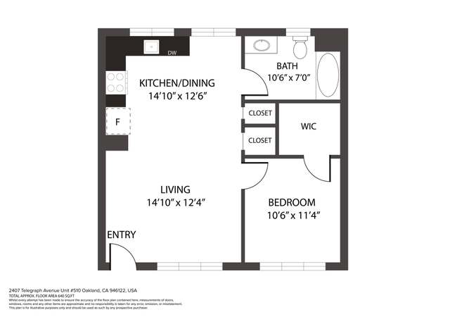 Photo of 2407 Telegraph Ave #510, Oakland, CA 94612