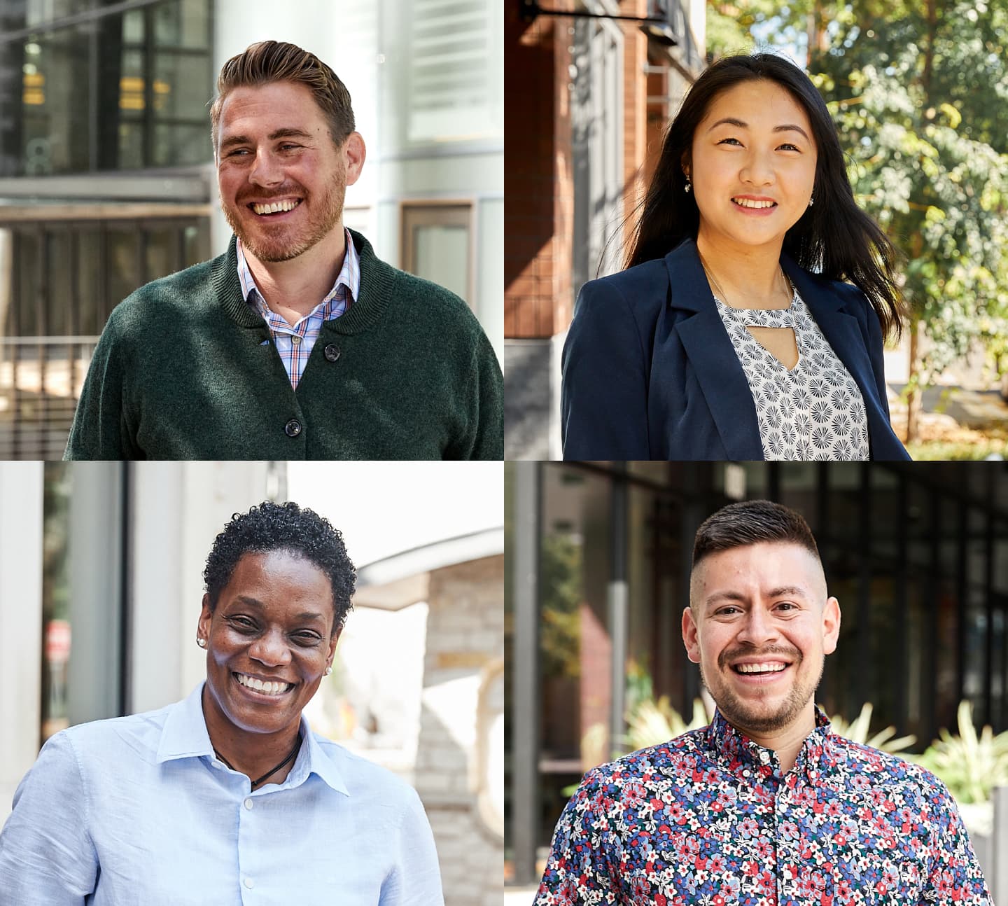 Smiling real estate agents