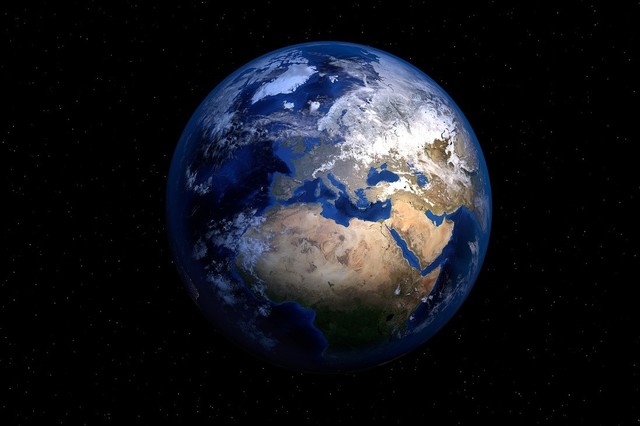 view of earth from space