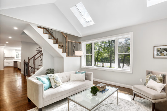 living room in home