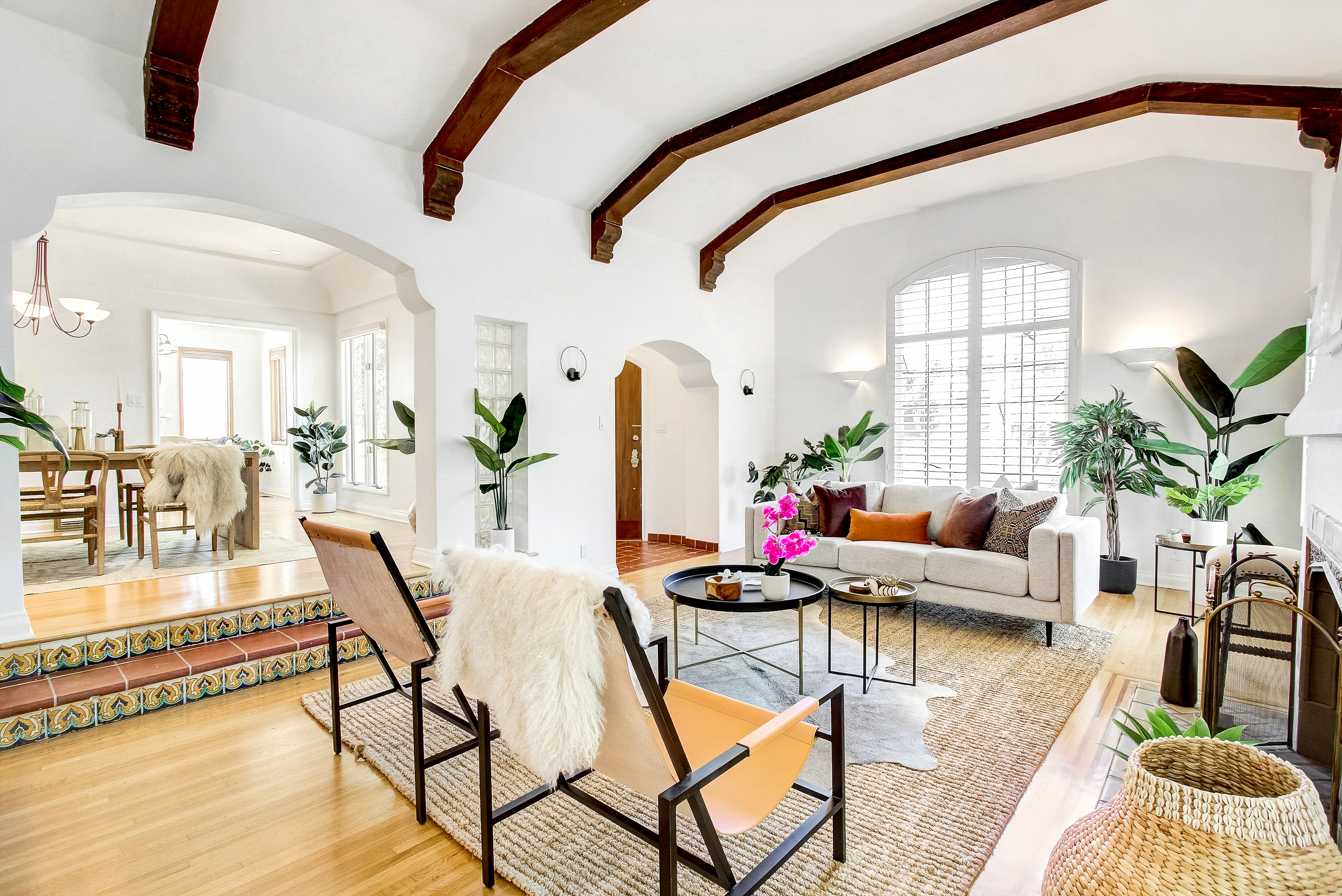 living room with furniture