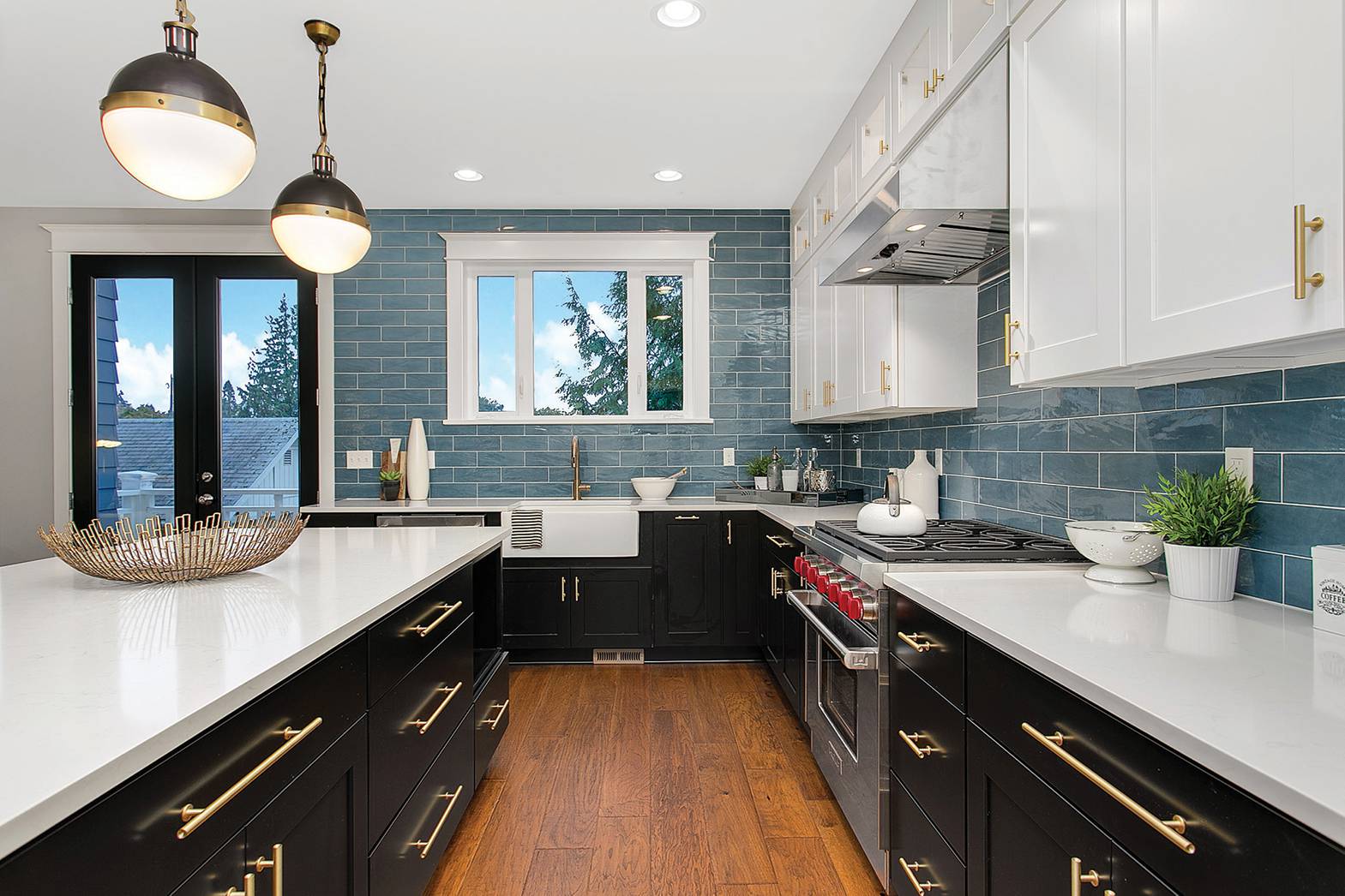 kitchen with island