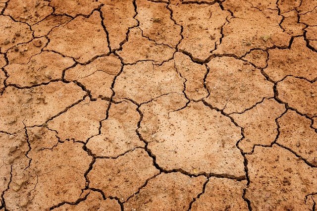 cracked dry earth facing drought
