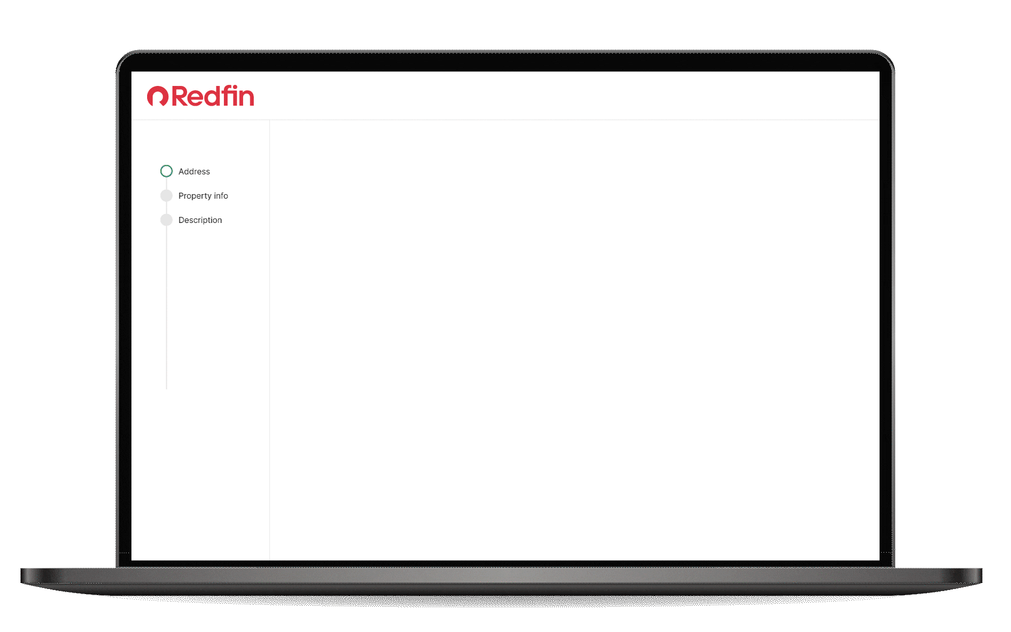 Phone showing Redfin rental listing